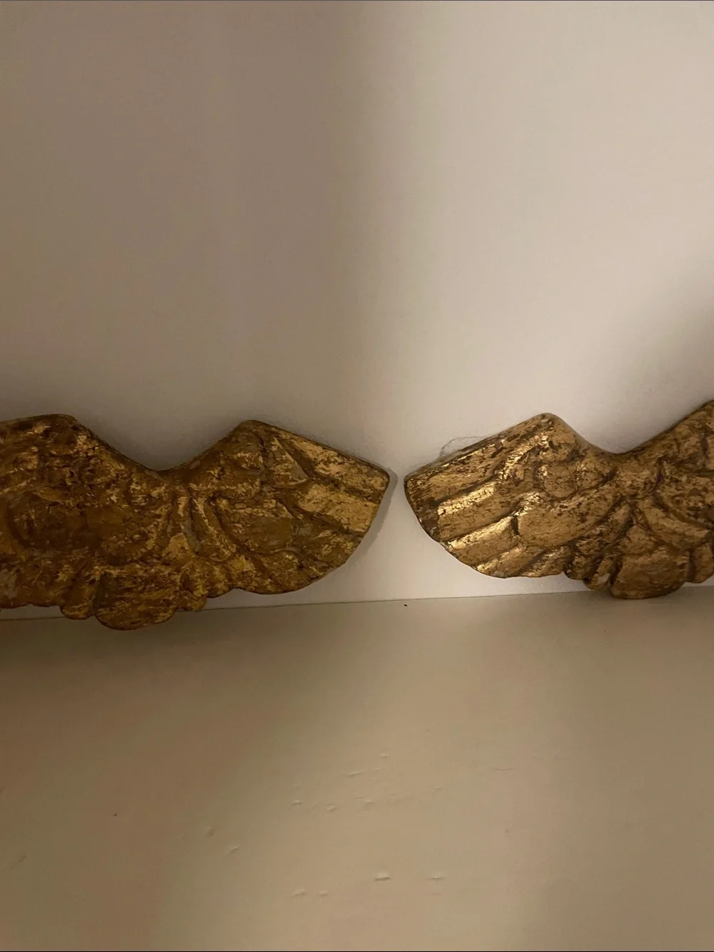 Gold Decorative Wing Art - Elegant Home Accent